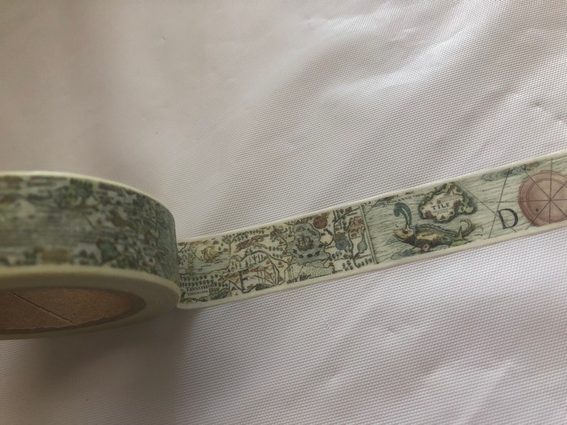 Old World Map Washi Tape - Etsy