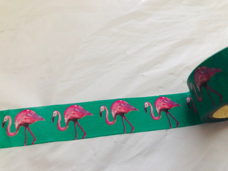Pink Flamingo Washi Tape Etsy
