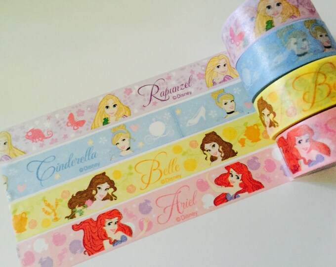 Disney Princess Washi Tape in 4 Different Princesses Etsy