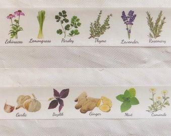 Herbs and Flowers Washi Tape