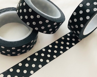 Black and White Polka Dots Washi Tape
