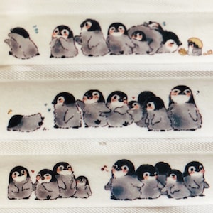 Cinta washi de pingüino