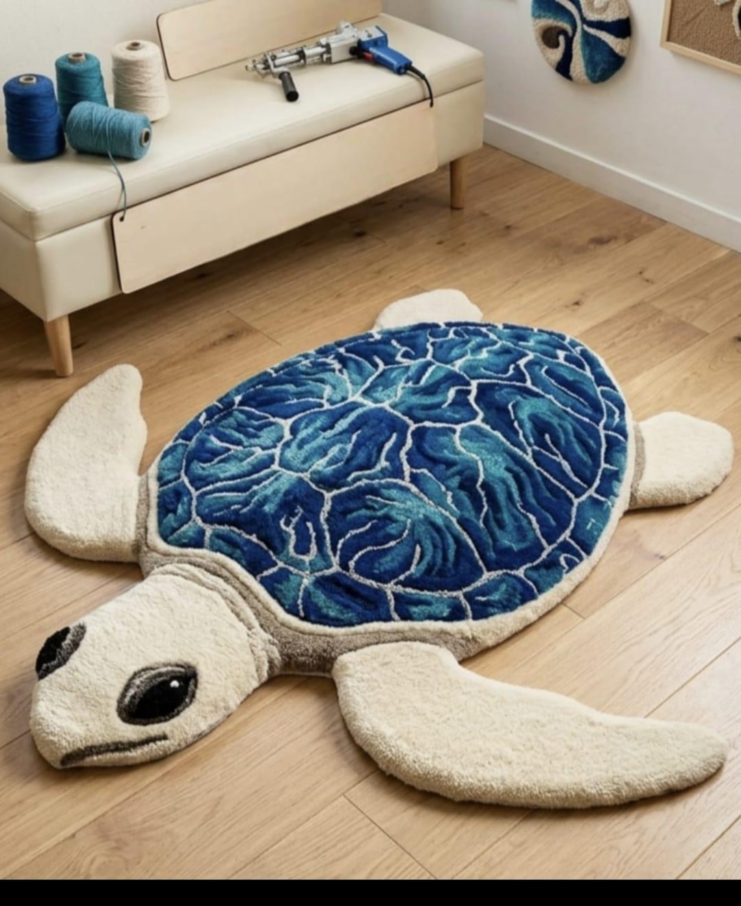 Sea Rug Animal Sea Turtle Rug, Turtle Area Rug, Ocean Decor Carpet, Hand Tufted Animal ...