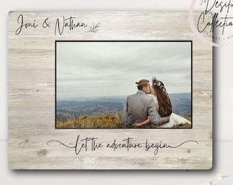 Personalized Wedding Picture Frame, Anniversary Picture Frame, Wedding Photo Frame, Custom Wedding Frame, Couples Picture Frame, Wood Frame