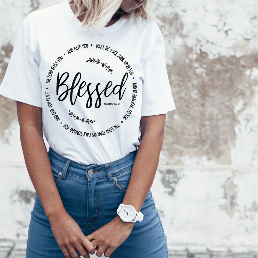 The Blessing Religious SVG Transfer file Blessed Shirt Lord | Etsy