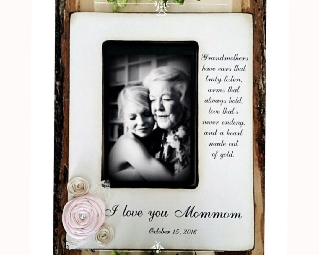Grandma Gifts Antiqued White Picture Frame Gift Wedding Frame Bride ...