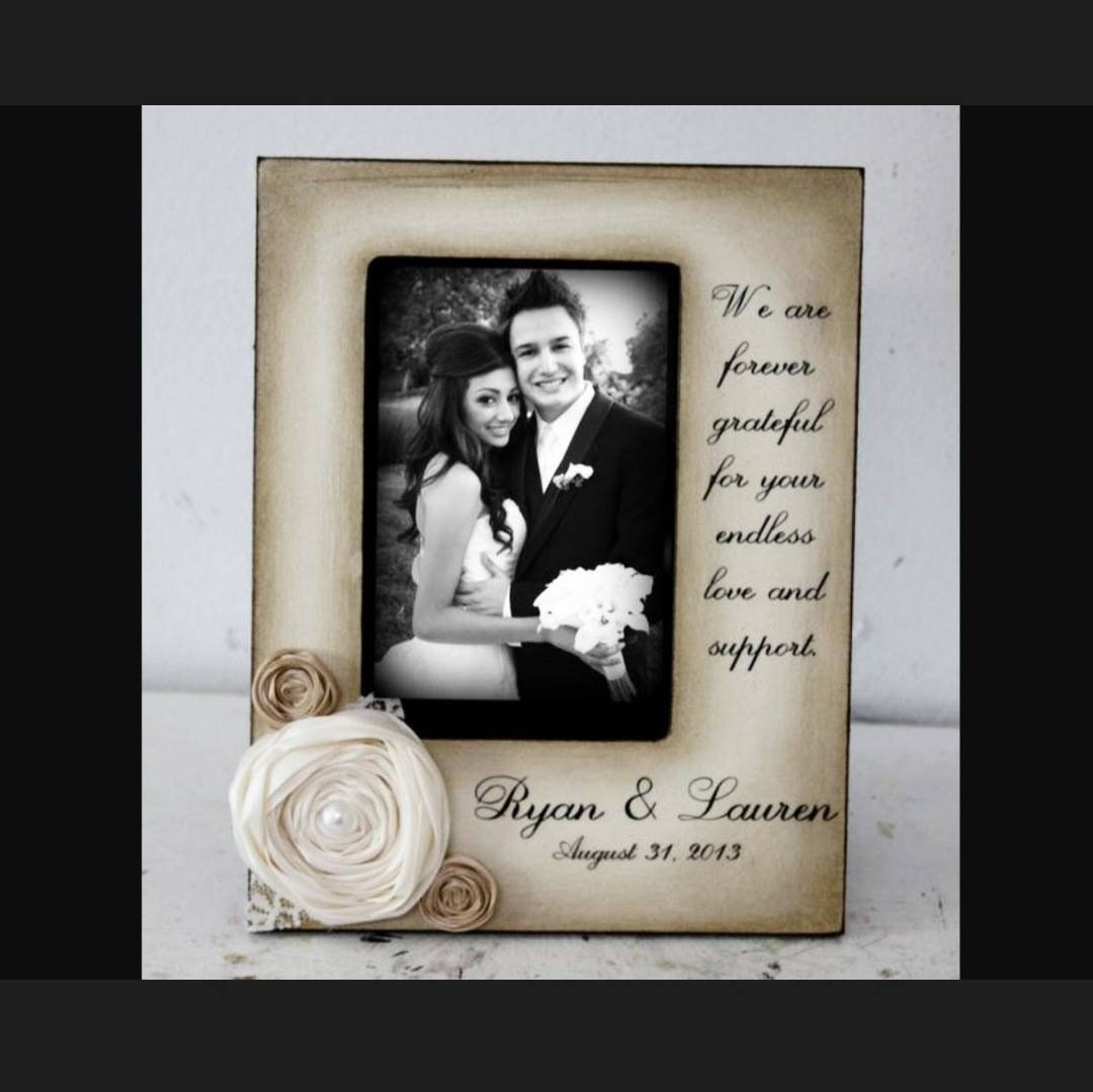 Personalized Picture Frames, Wedding Thank You Gifts for Parents, Custom Family, Engagement