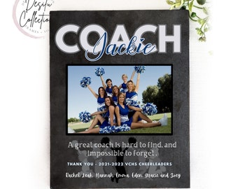 Personalized Cheer Coach Gift Photo Frame, Dance Team Gift, Cheer Coach, Cheerleading Gifts, Cheer Leader, Coach Picture Frame, Picture