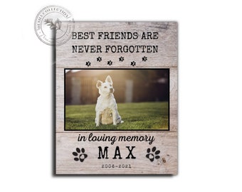 Pet memorial gift, Loved you your whole life, Pet Sympathy, Free Personalization, Pet Loss Frame, Dog Memorial Gift, Picture frame glass
