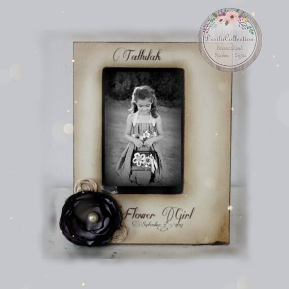 Flower Girl Picture Frame Gifts for the Flower Girl Rustic Etsy