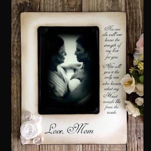 Personalized picture frame for bride to be, For daughter gift,  Gifts for her, Mom and Daughter photo frame, Best Friends, Love of a mother