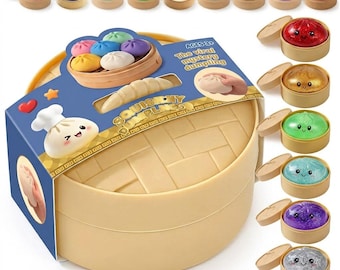 Squishy Dumpling Mystery Box Glitter | Slow Rise TPR Stress Relief Fidget Toy