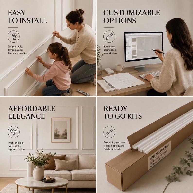 Custom Made Project for Nested Frame Design With 4cm and 2.5cm Molding ...