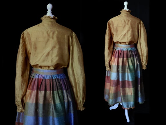 1970/80 Micmac St Tropez skirt and blouse set, in… - image 3