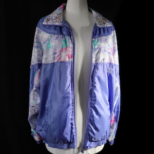 Veste De Survêtement Vintage Années 70 - Taille M, Bleu, Fabrication France - Occasion TB
