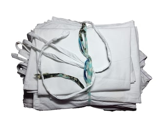 1910/40 Inseparable lot of 8 chemises, antique women's lingerie, to be dyed or altered.