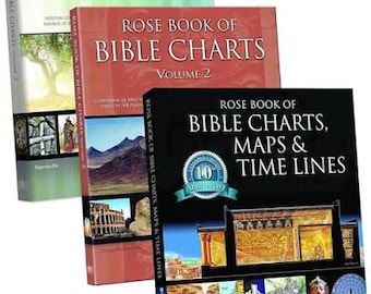 Rose Book of Bible Charts, Maps & Time Lines series Volume 1 (Full Version) + Free Bonus Reading Partial Volume 2 and 3 (Not Full Version)