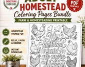 Adult Homestead Coloring Pages Bundle – Farm & Homesteading Printable
