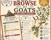 Goat Browse Plants Quick Reference Guide | Safe Forage & Feeding Tips (PDF Download)