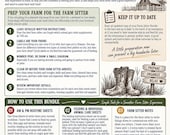 Farm Sitter Bundle - Printable PDF Packet