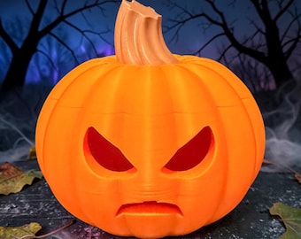 Light Up Scarry Halloween Jack o Lantern with Tea Light model 2