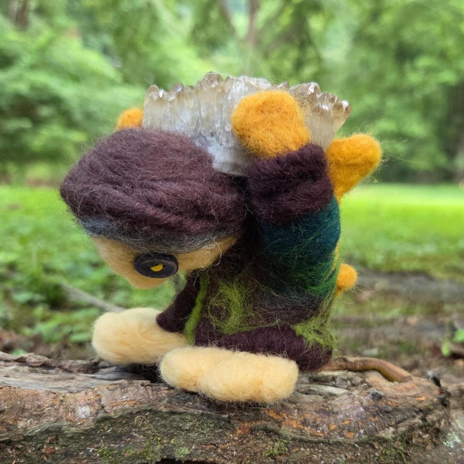 Gnome Holding a Crystal - Etsy