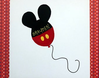 Autograph Board, Disney Character Autograph Board, Mickey Mouse Ears Wall Art, Disney Parks Autograph Board, Mickey Balloon Minnie Balloon