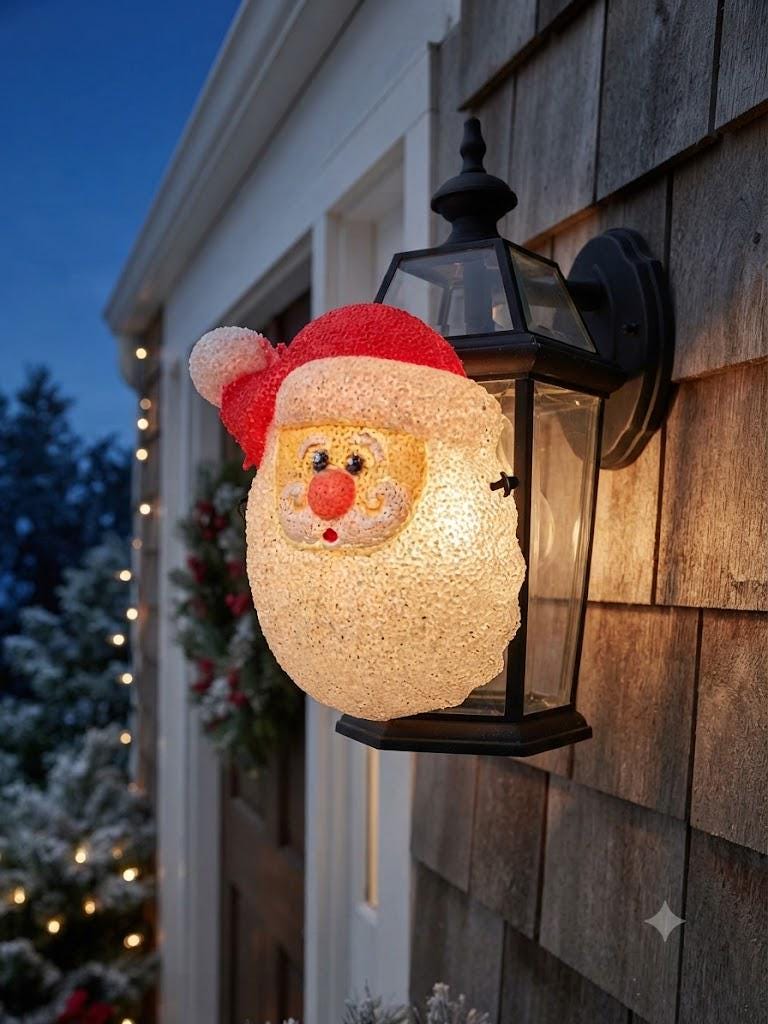 Vintage Lighted Plastic Snowman - Etsy