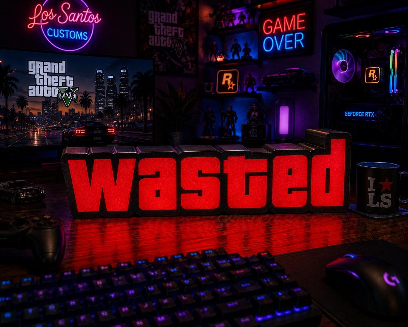 Gta Led Light - Etsy