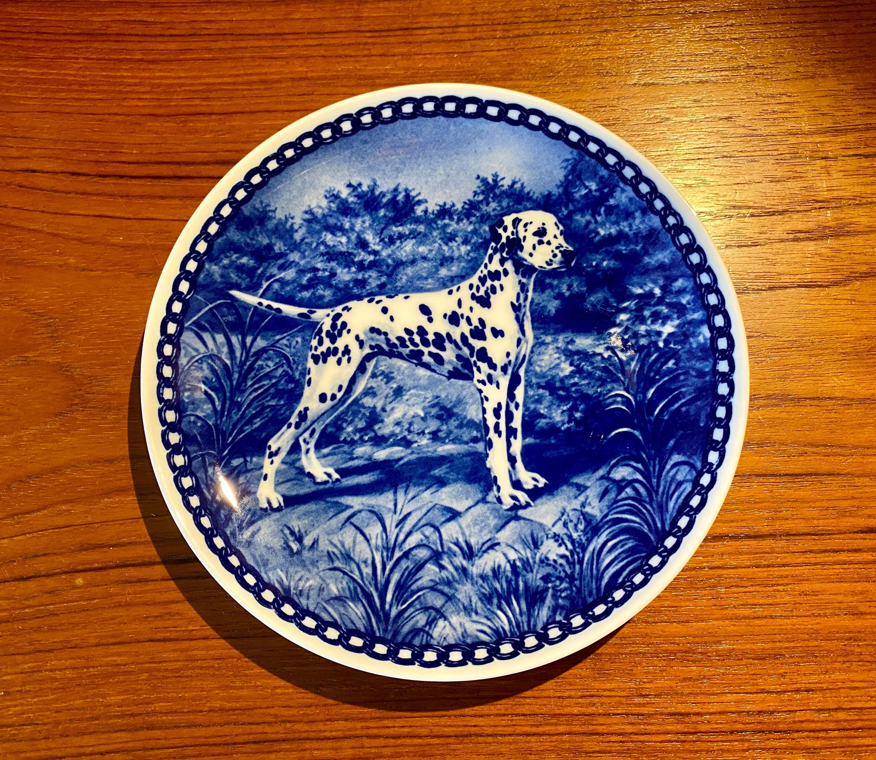 Tove Svendsen ドッグプレート ダックスフンド 飾り皿 4枚セット Tove Svendsen Collectible Dalmation Porcelain Plate 1970's/80's