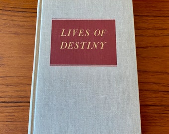 Lives of Destiny - Donald Culross Peattie - Muir - Mozart - Voltaire - Michelangelo - Houghton Mifflin 1954 First - Antique Hardcover Book