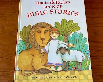 Tomie dePaola&#39;s Book of Bible Stories - Putnam 1990 New International Edition - Vintage Illustrated Hardcover Children&#39;s Book