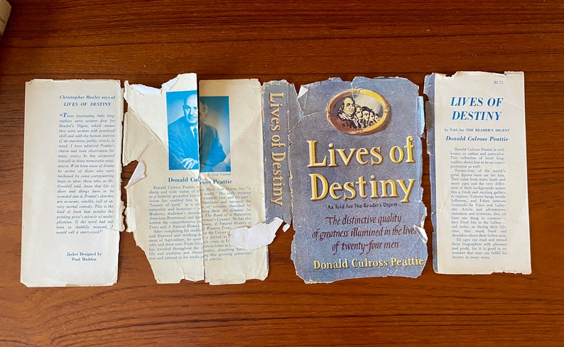 Lives of Destiny Donald Culross Peattie Muir Mozart Voltaire Michelangelo Houghton Mifflin 1954 First Antique Hardcover Book image 10