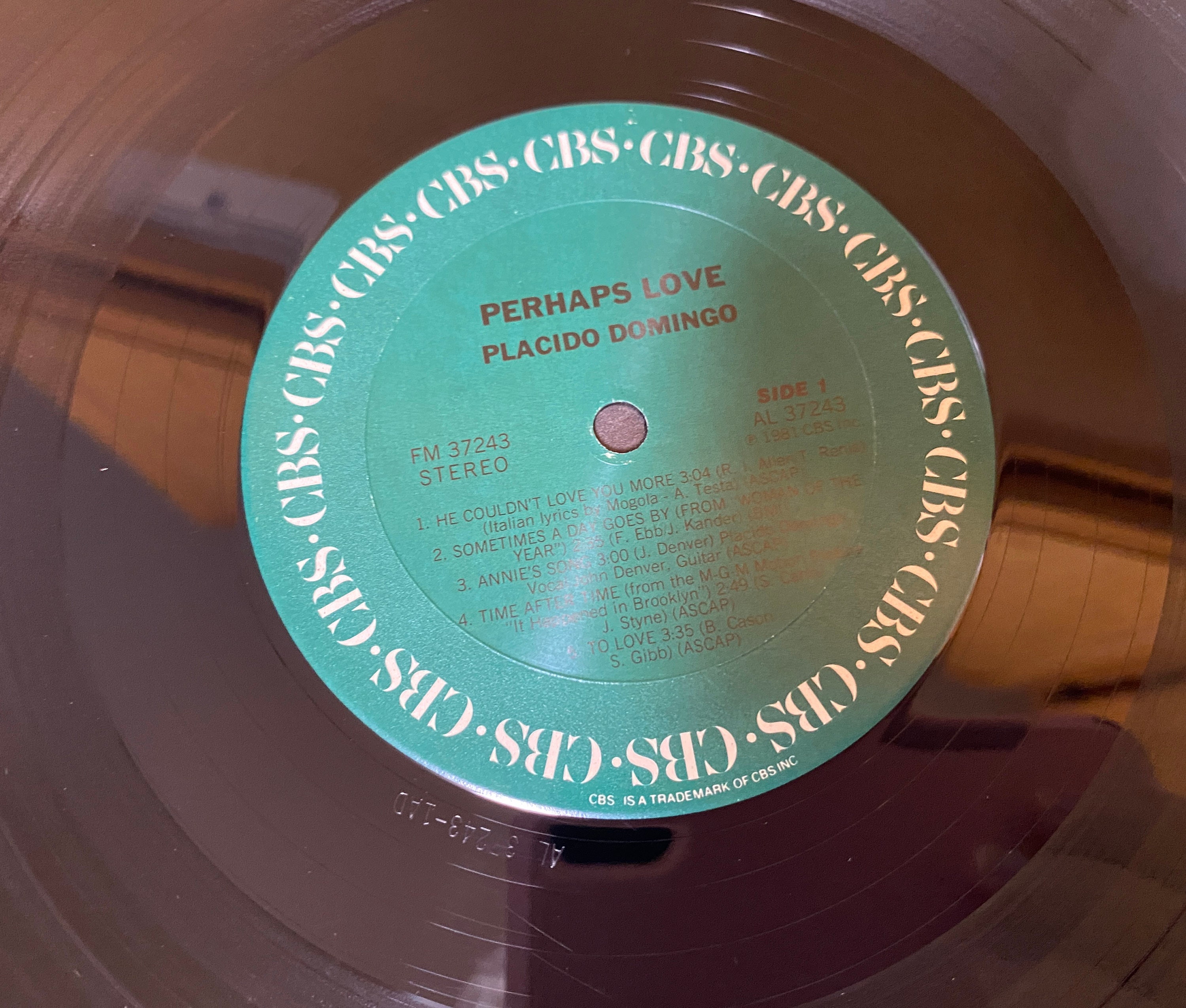 レコード 1981: Placido Domingo With John Denver – Perhaps Love Vinyl - CBS