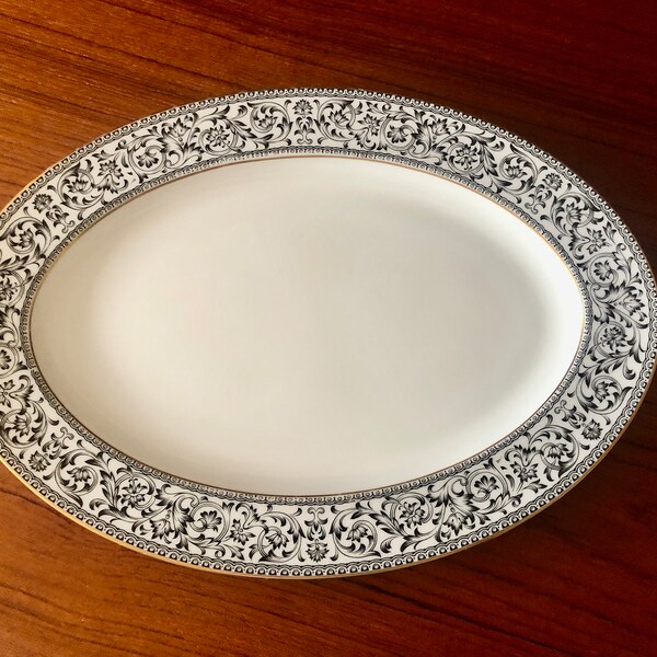 Gold Trim Platter Etsy