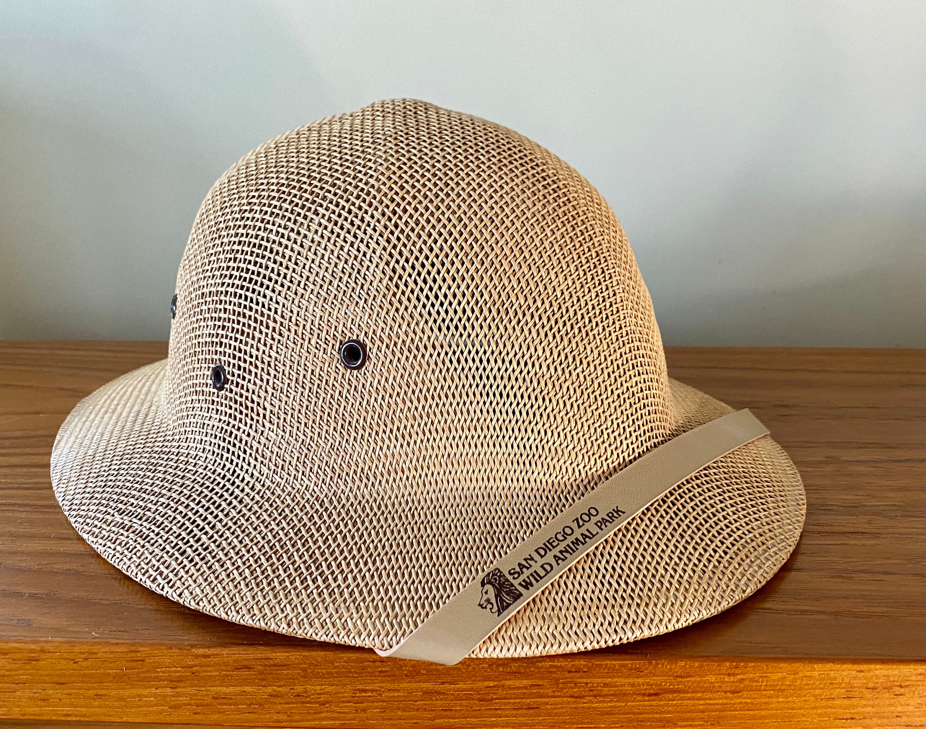 Vintage Safari Hat - San Diego Zoo Wild Animal Park - Pith Helment