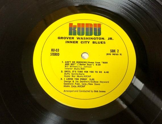 Grover Washington Jr. - Inner City Blues Vinyl LP - 1971 Kudu