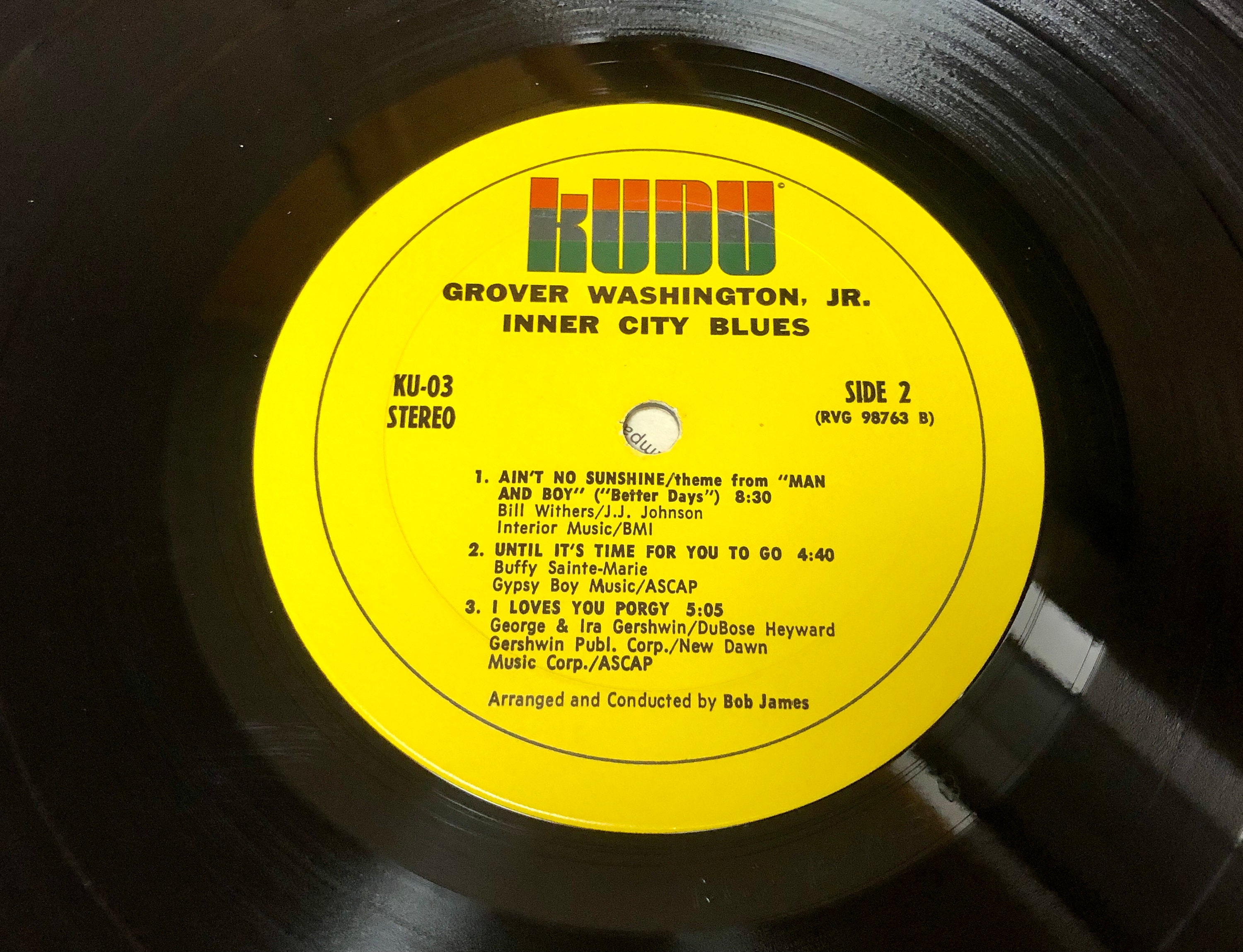 Grover Washington Jr. - Inner City Blues Vinyl LP - 1971 Kudu