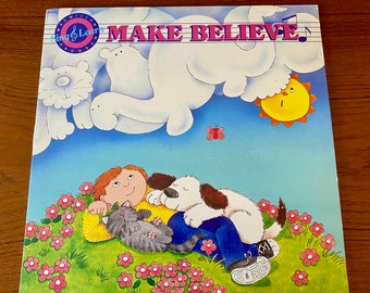 Vintage Children's Vinyl LP Record – Make Believe Sing & Learn, 1989