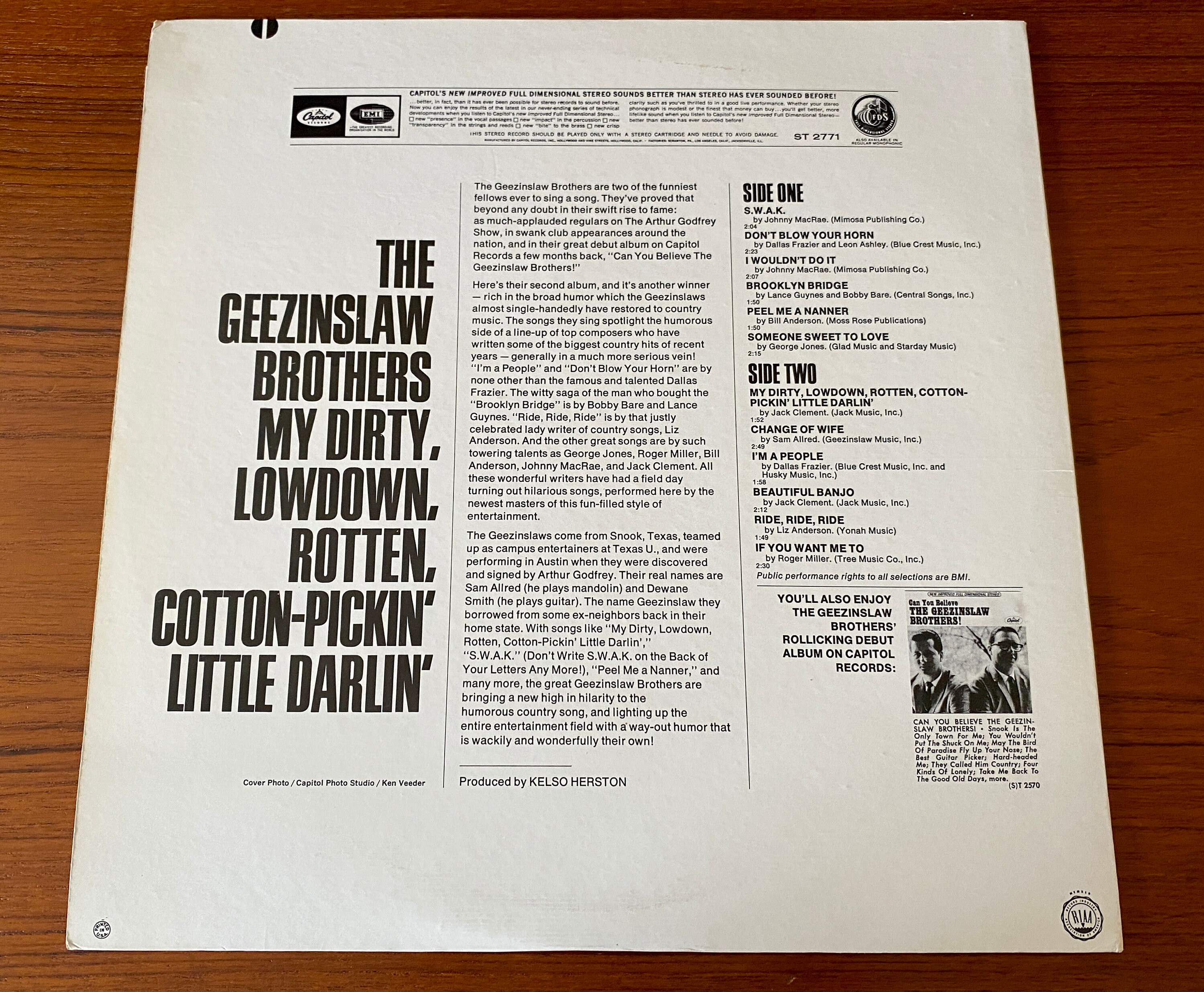 The Geezinslaw Brothers - My Dirty, Rotten, Lowdown, Rotten