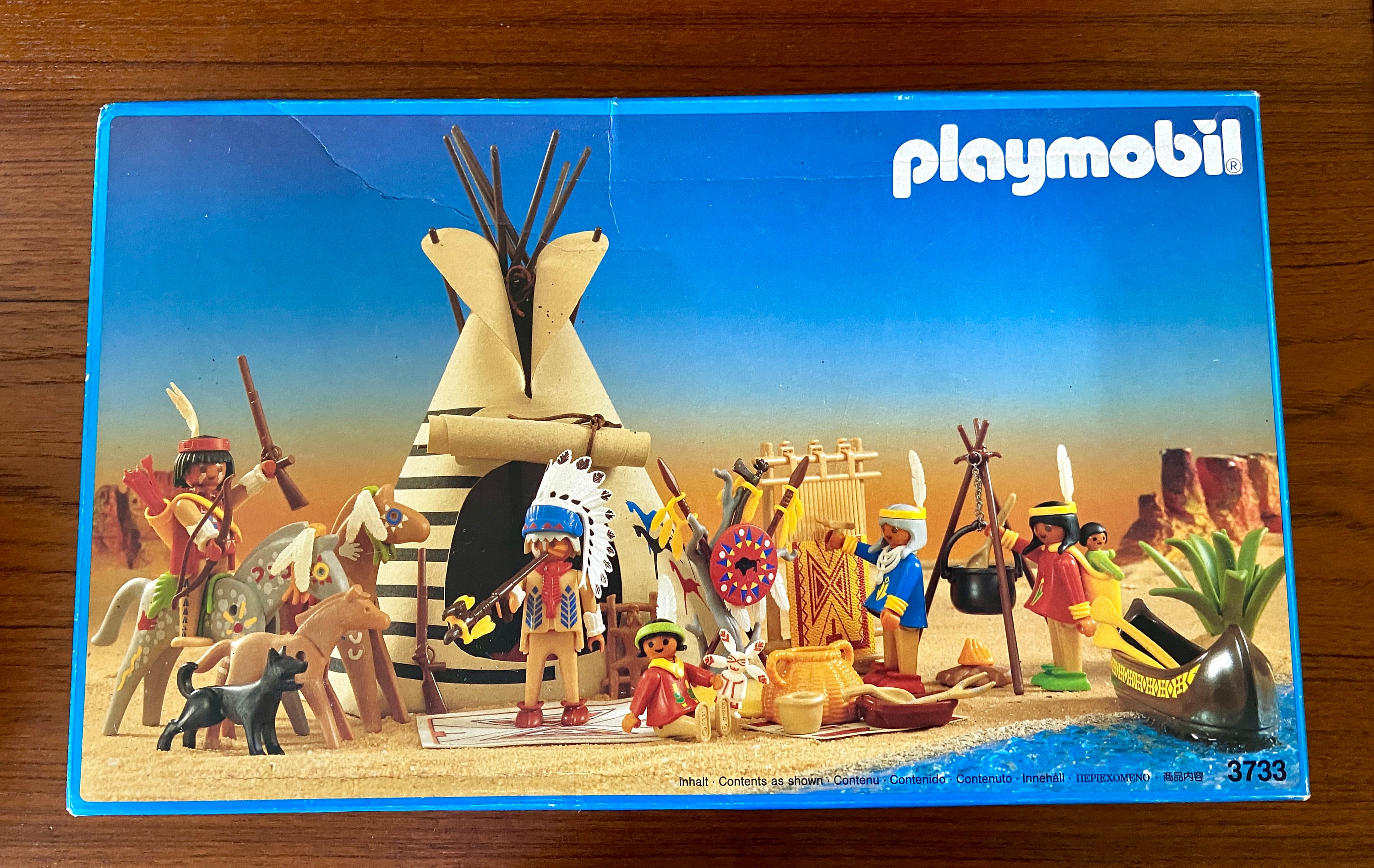 Playmobil Indian Village Set in Original Box Pretend Play for Age