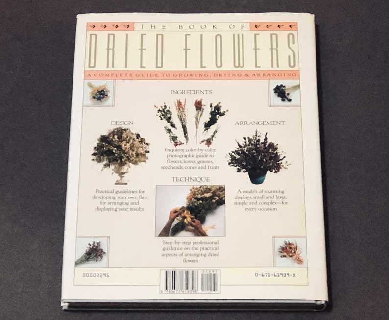 The Book of Dried Flowers Growing Drying and Arranging Etsy