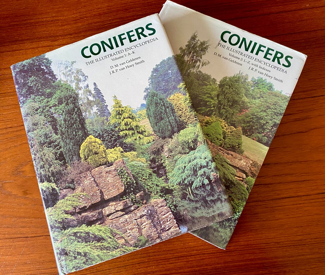 Conifers Book Set - 2 Illustrated Encyclopedias - D.M. Van Geleren & J ...
