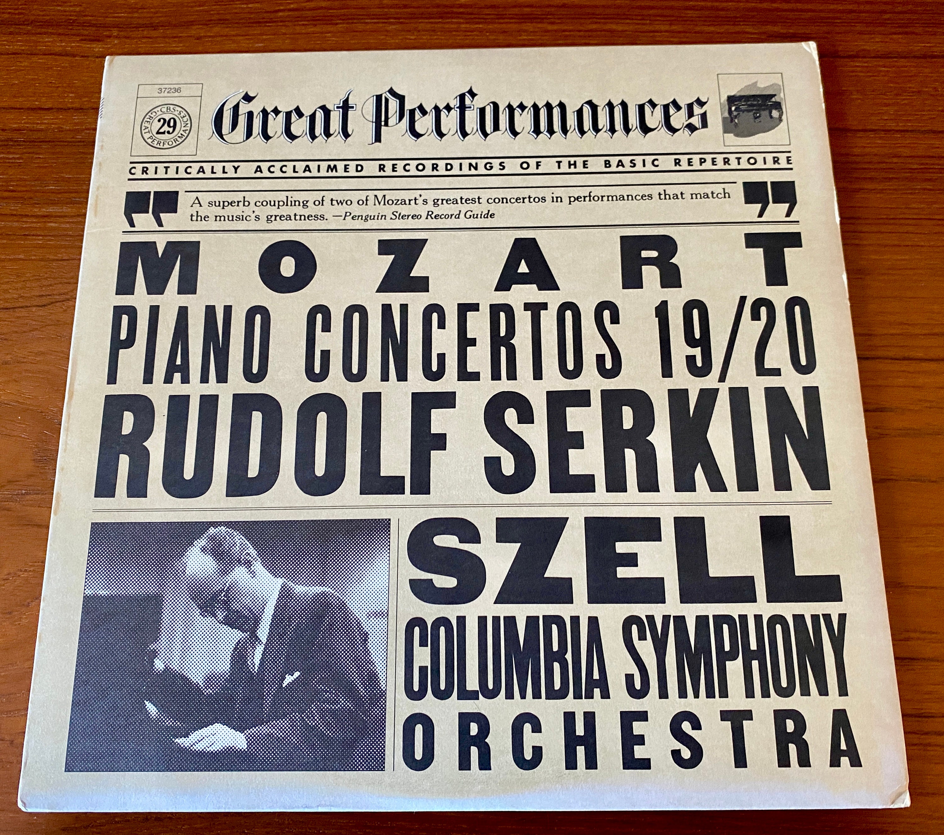 Mozart Piano Concertos 19/20 Vinyl LP - Serkin, Szell, Columbia
