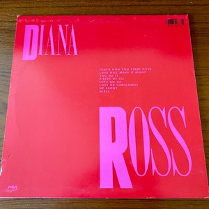Pu&ograve; includere: Una copertina di un disco in vinile rosso con il testo "DIANA ROSS" in lettere rosa. Il titolo dell'album &egrave; "THAT'S HOW YOU START OVER" e include i titoli delle canzoni "LOVE WILL MAKE IT RIGHT", "YOU DO IT", "PIECES OF ICE", "LET'S GO UP", "LOVE OR LONELINESS", "UP FRONT" e "GIRLS".