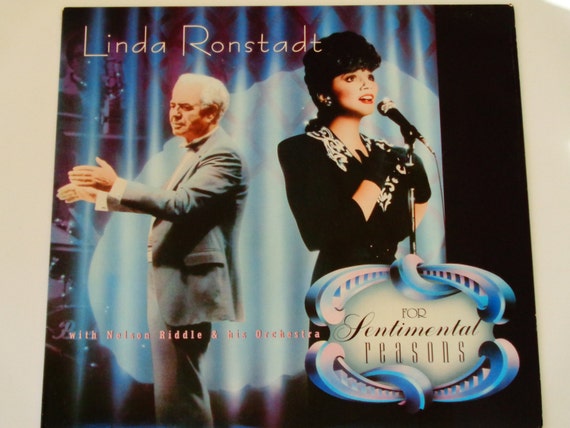 Linda Ronstadt For Sentimental Reasons W Nelson Riddle Etsy linda ronstadt for sentimental reasons w nelson riddle bewitched bothered bewildered asylum 1986 vintage vinyl lp record album
