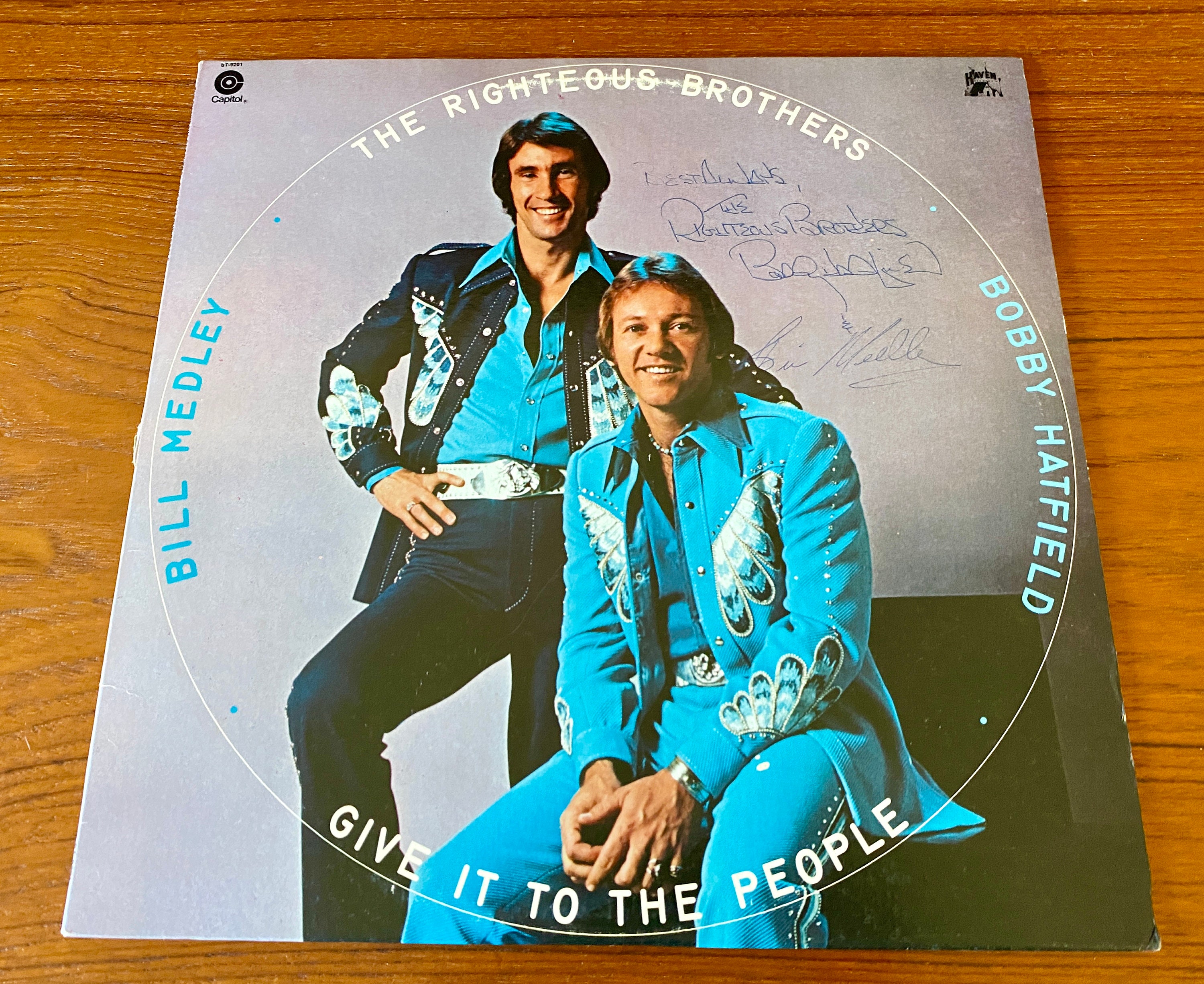 The Righteous Brothers - Give It to the People W/autographs