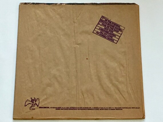 Led Zeppelin In Through The Out Door Jimmy Page Robert Plant Original C Issue Swan Song Records 1977 Vinyl Lp Record Album
