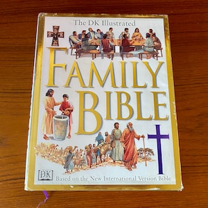 The DK Illustrated Family Bible - First American Edition 1997 - Vintage Hardcover Christian Book