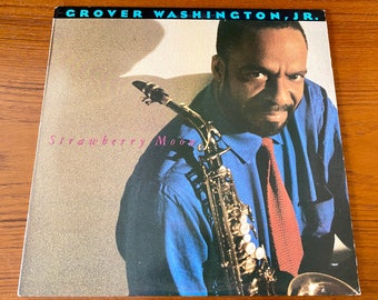 Grover Washington Jr. - Strawberry Moon Vinyl LP - 1987 Columbia Promo